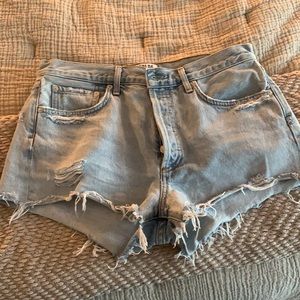 AGOLDE PARKER DENIM SHORTS